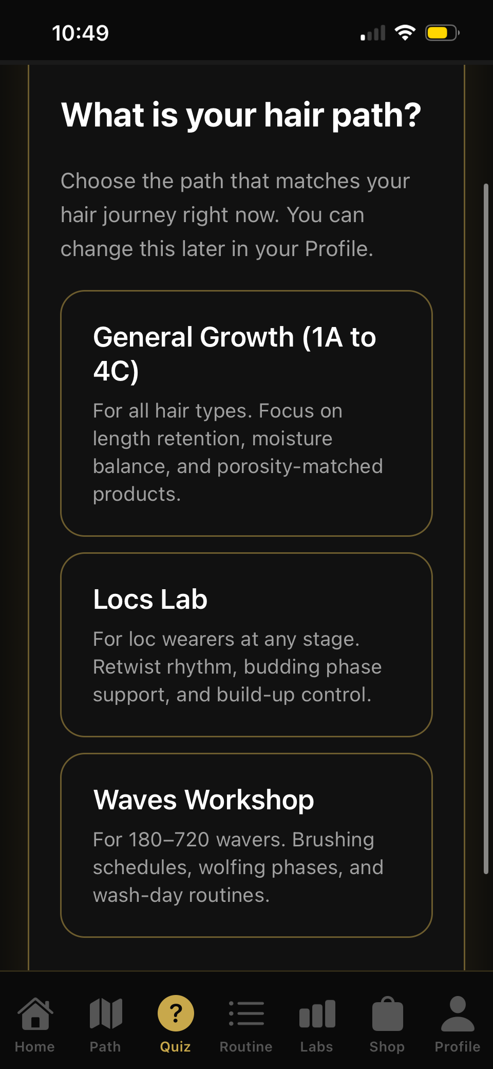 Choose Your Hair Path
