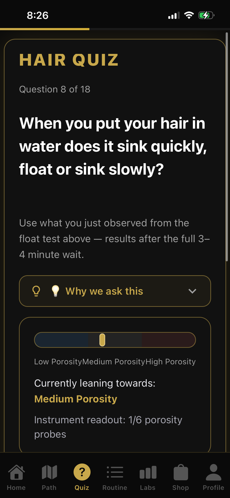 Live Porosity Meter