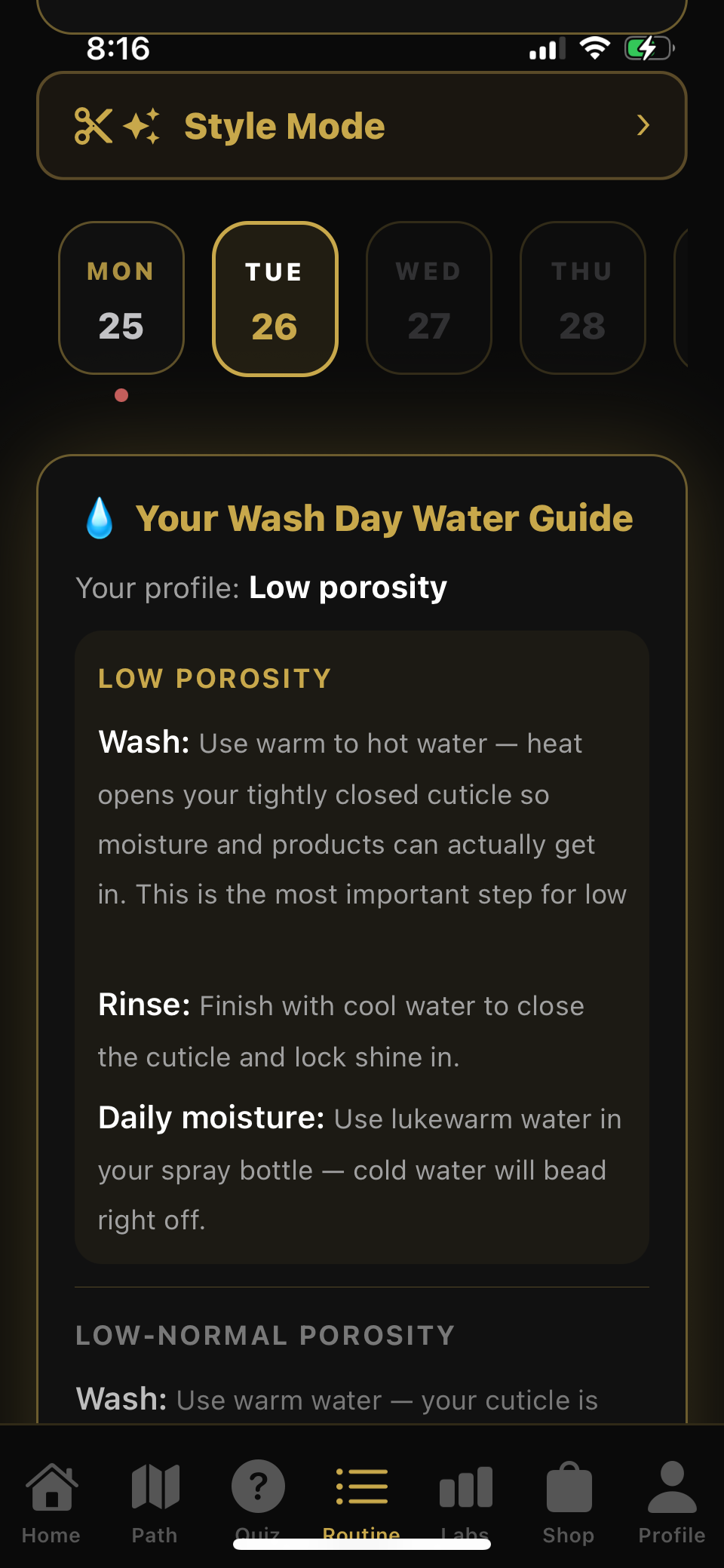 Your Custom Routine